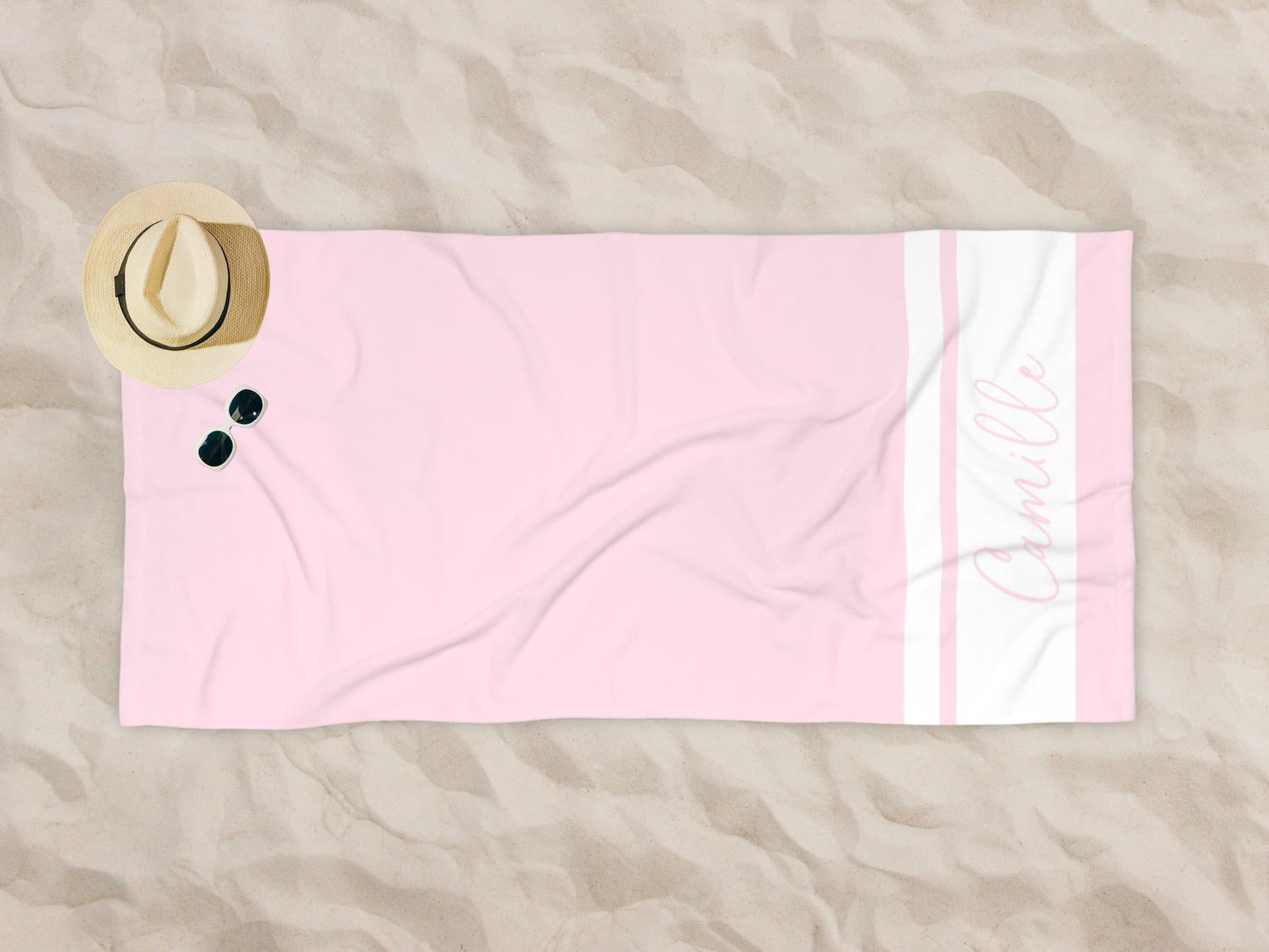 Custom Solid Beach Towel