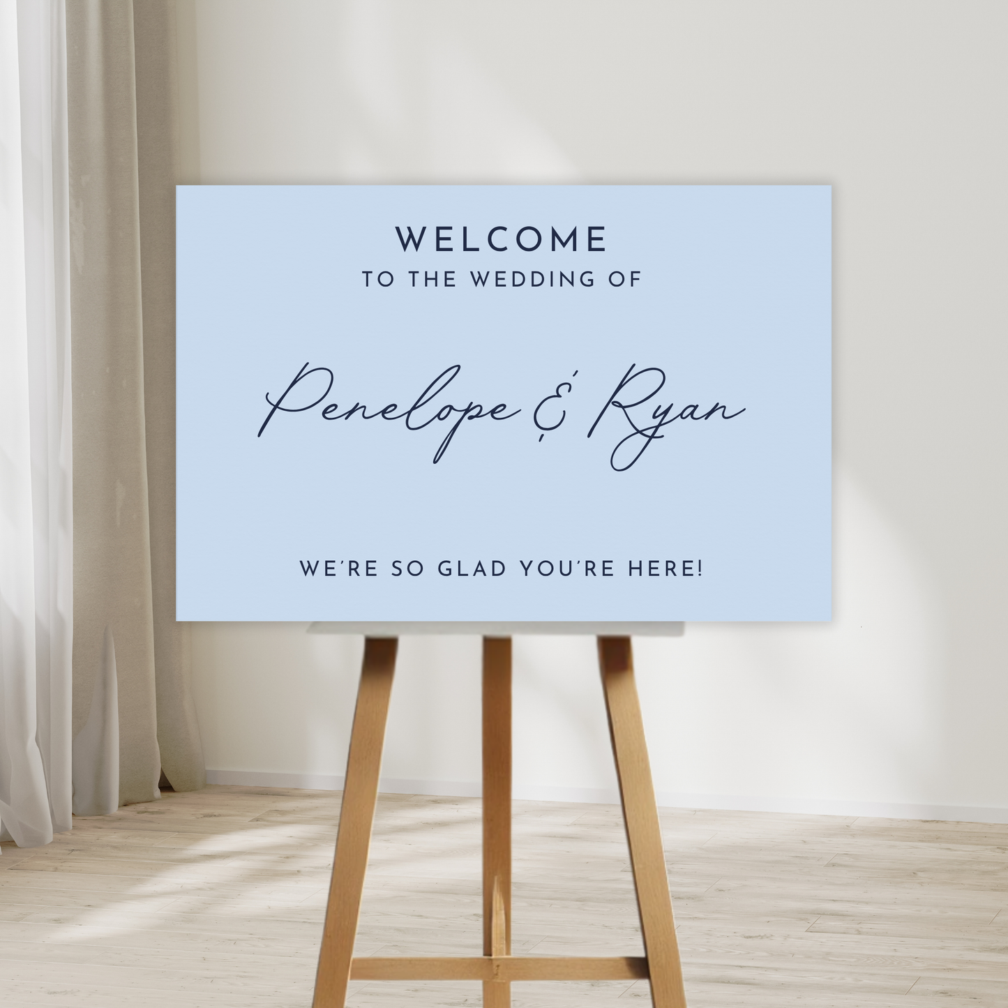 Minimal Modern Wedding Welcome Sign