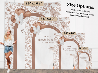 Coastal Cowgirl Bachelorette Banner Backdrop