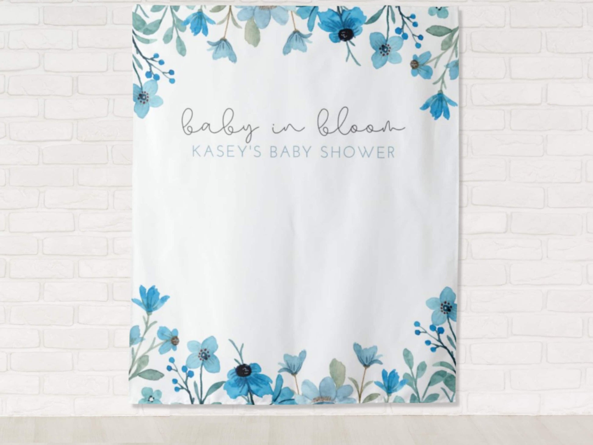 Baby in Bloom Floral Banner