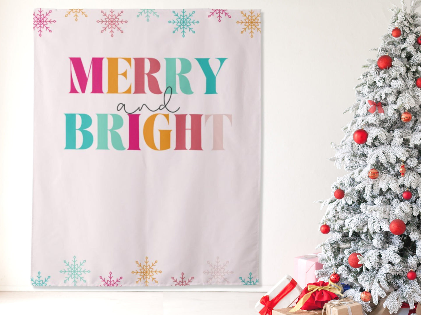 Merry and Bright Custom Holiday Party Banner