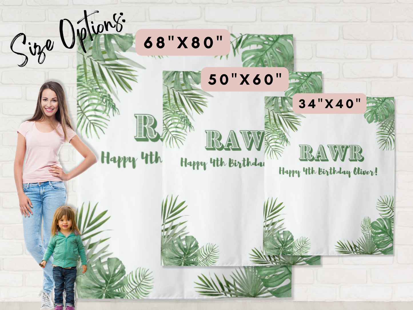 Rawr Dinosaur Party Birthday Party Banner