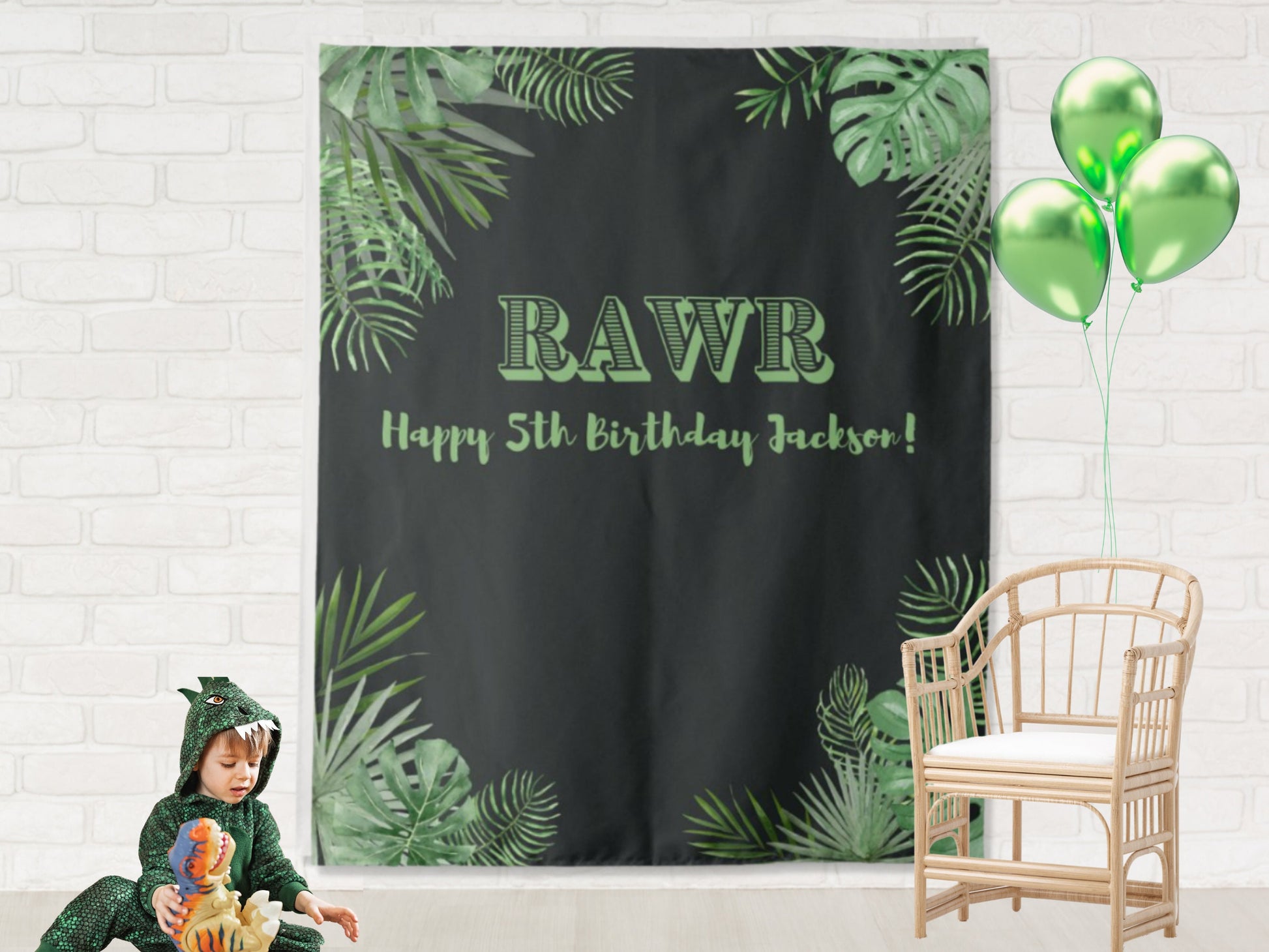 Rawr Dinosaur Party Birthday Party Banner