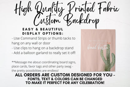 Cactus Love Final Fiesta Bachelorette Party Banner