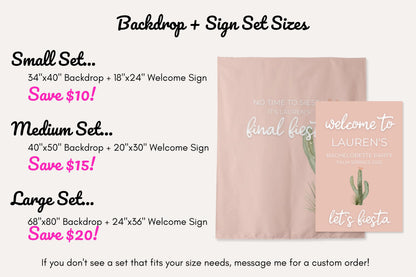 Cactus Love Final Fiesta Bachelorette Party Banner