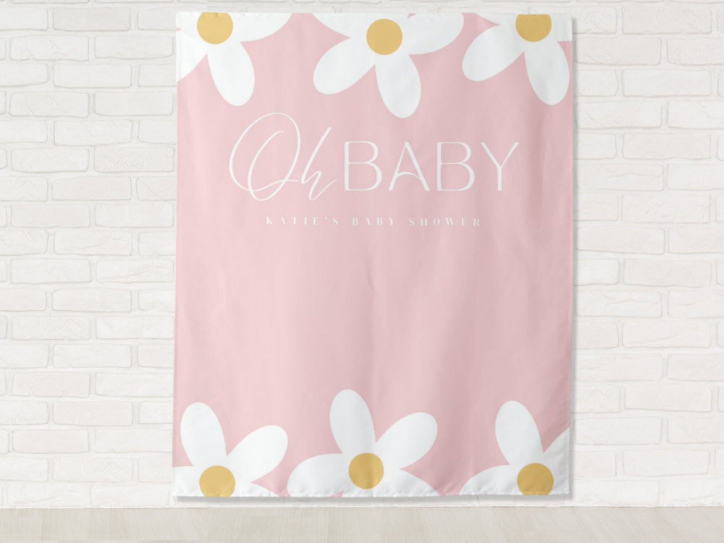 Oh Baby Retro Daisy Banner