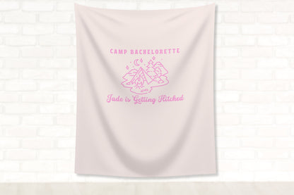 Camp Bachelorette Party Personalized Banner | Lake Bachelorette Party Décor | Wild in the Woods Sign | Camping Bachelorette | Bridal Gift