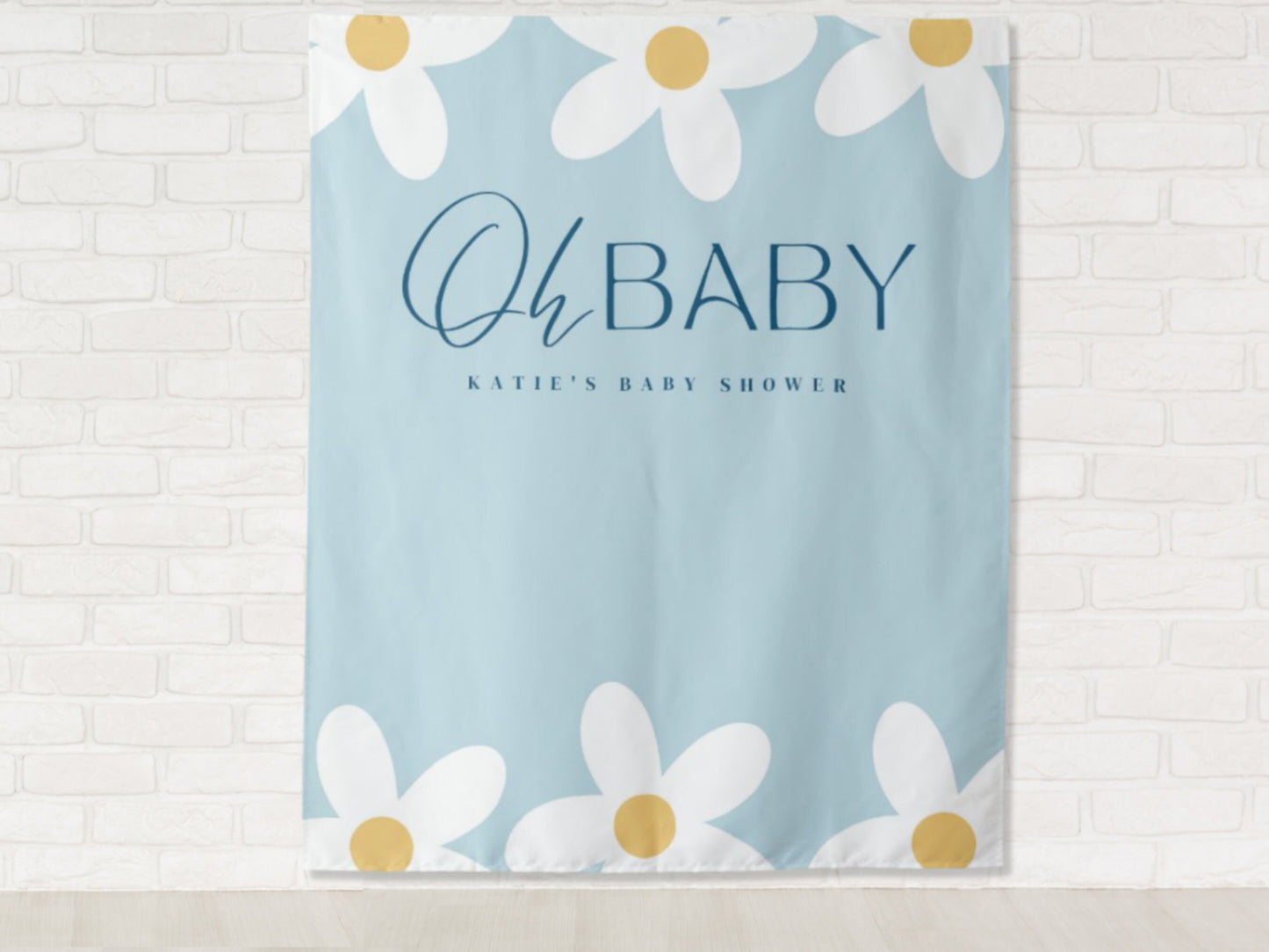 Oh Baby Retro Daisy Banner