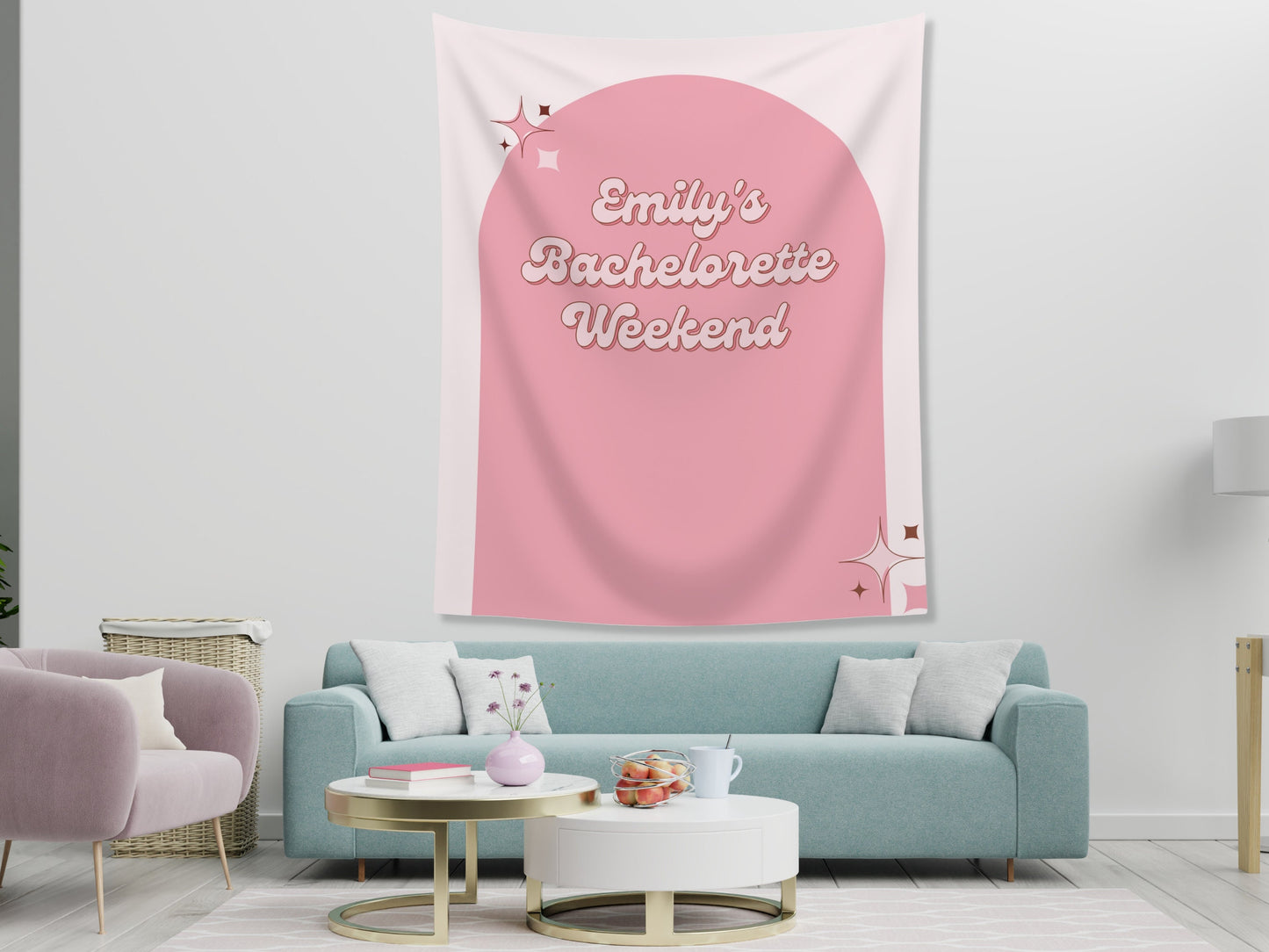 Retro Arch Bachelorette Weekend Banner