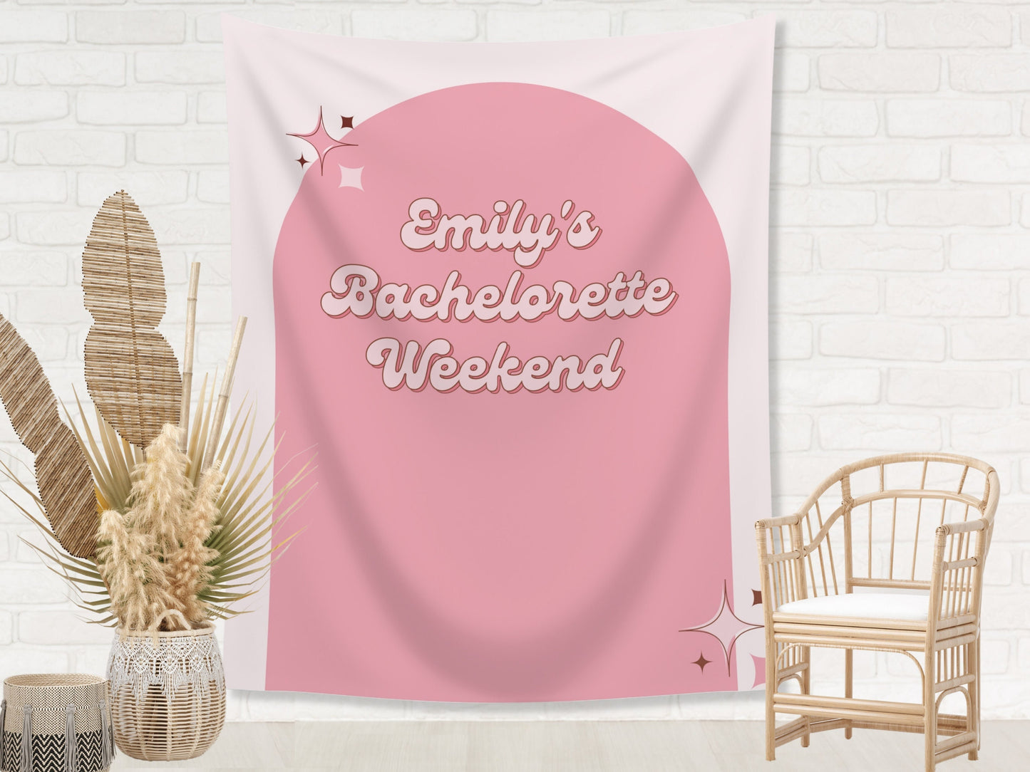 Retro Arch Bachelorette Weekend Banner