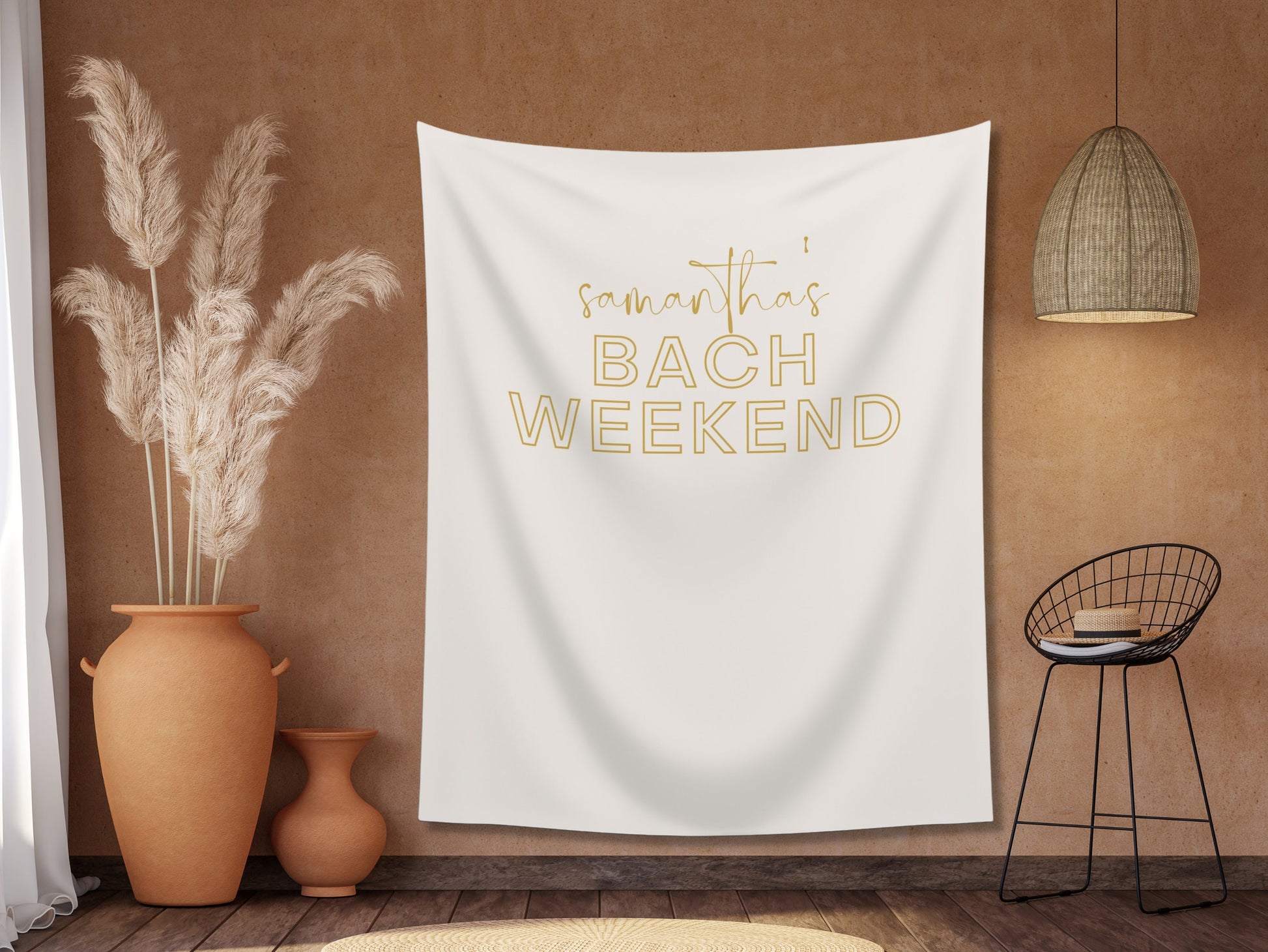 Bach Weekend Custom Bride's Name Backdrop | Bachelorette Party Personalized Banner