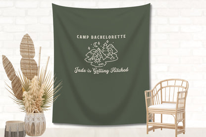 Camp Bachelorette Party Personalized Banner | Lake Bachelorette Party Décor | Wild in the Woods Sign | Camping Bachelorette | Bridal Gift