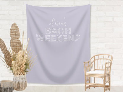 Bach Weekend Custom Bride's Name Backdrop | Bachelorette Party Personalized Banner