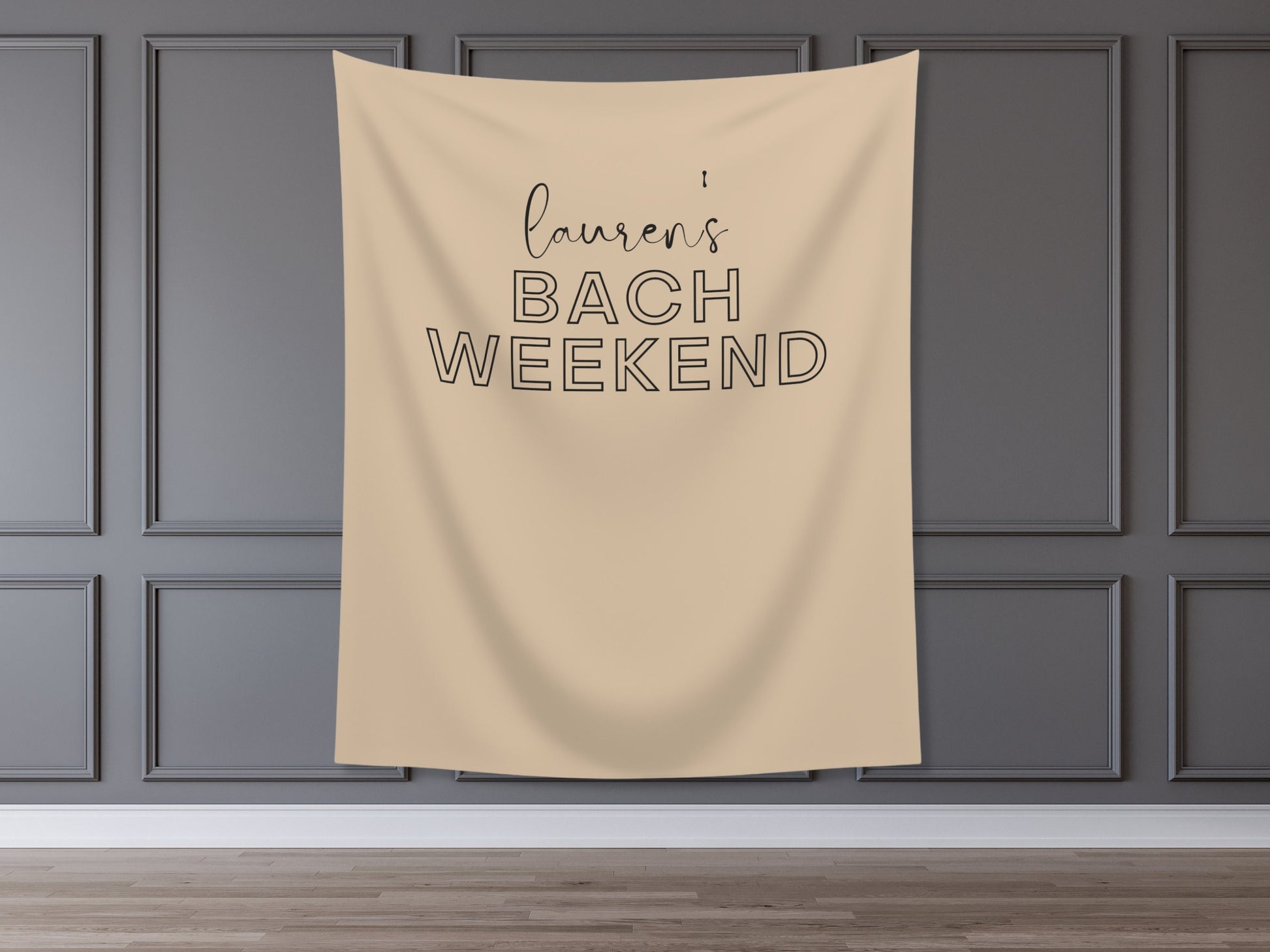 Bach Weekend Custom Bride's Name Backdrop | Bachelorette Party Personalized Banner