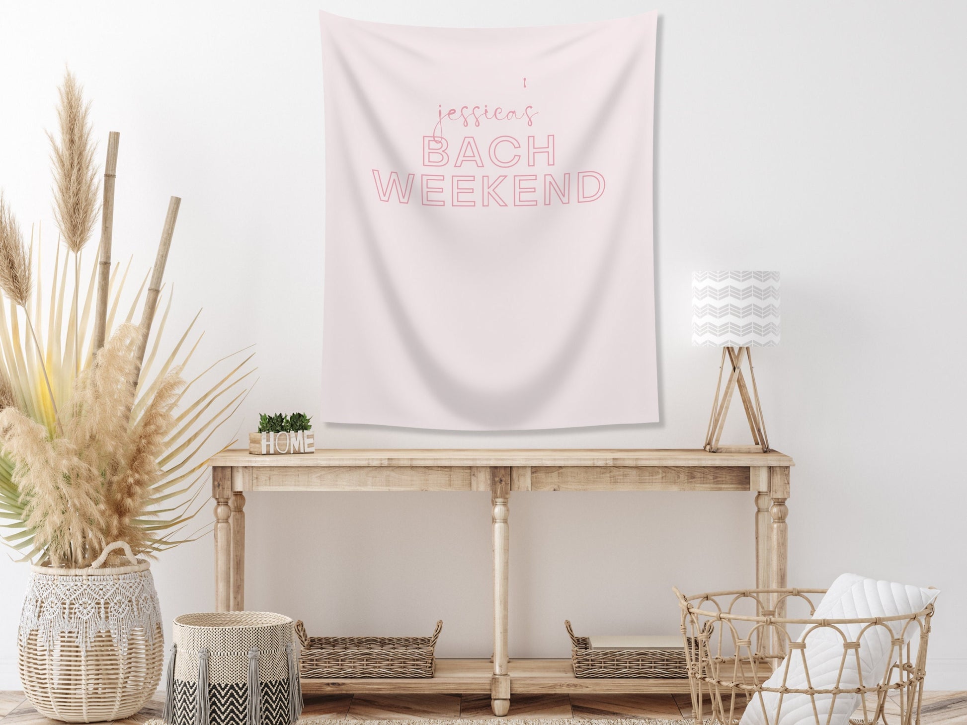 Bach Weekend Custom Bride's Name Backdrop | Bachelorette Party Personalized Banner