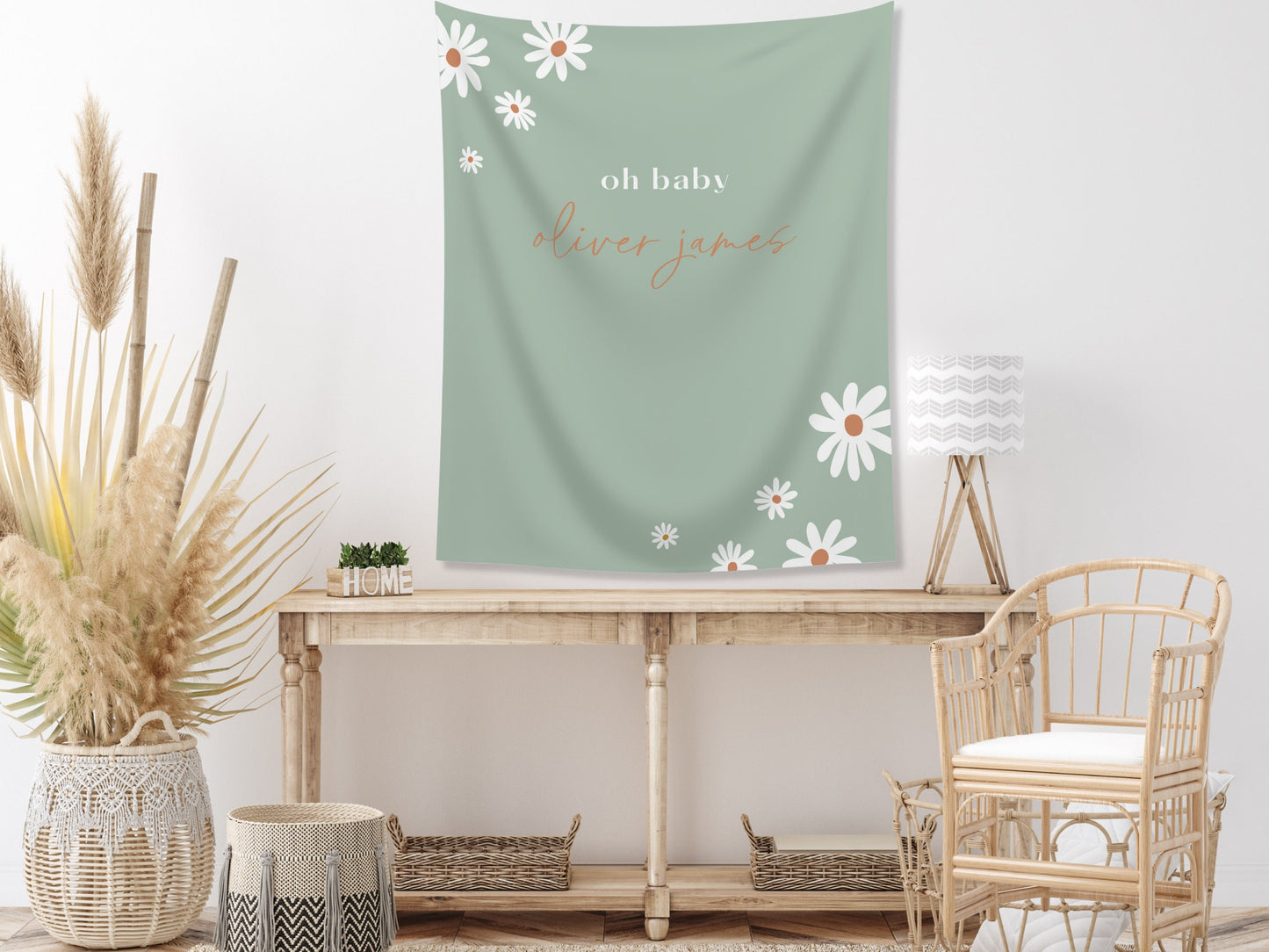 Retro Daisy Corner Banner