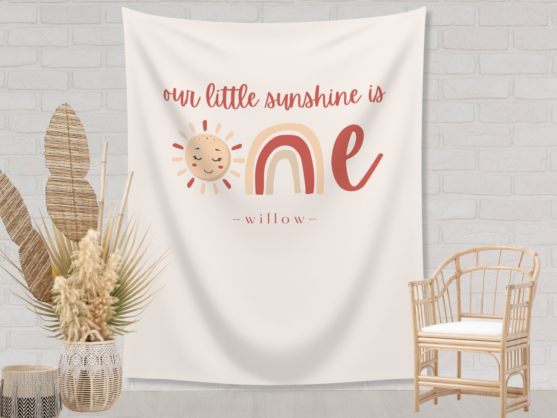 Boho Our Little Sunshine is One Banner