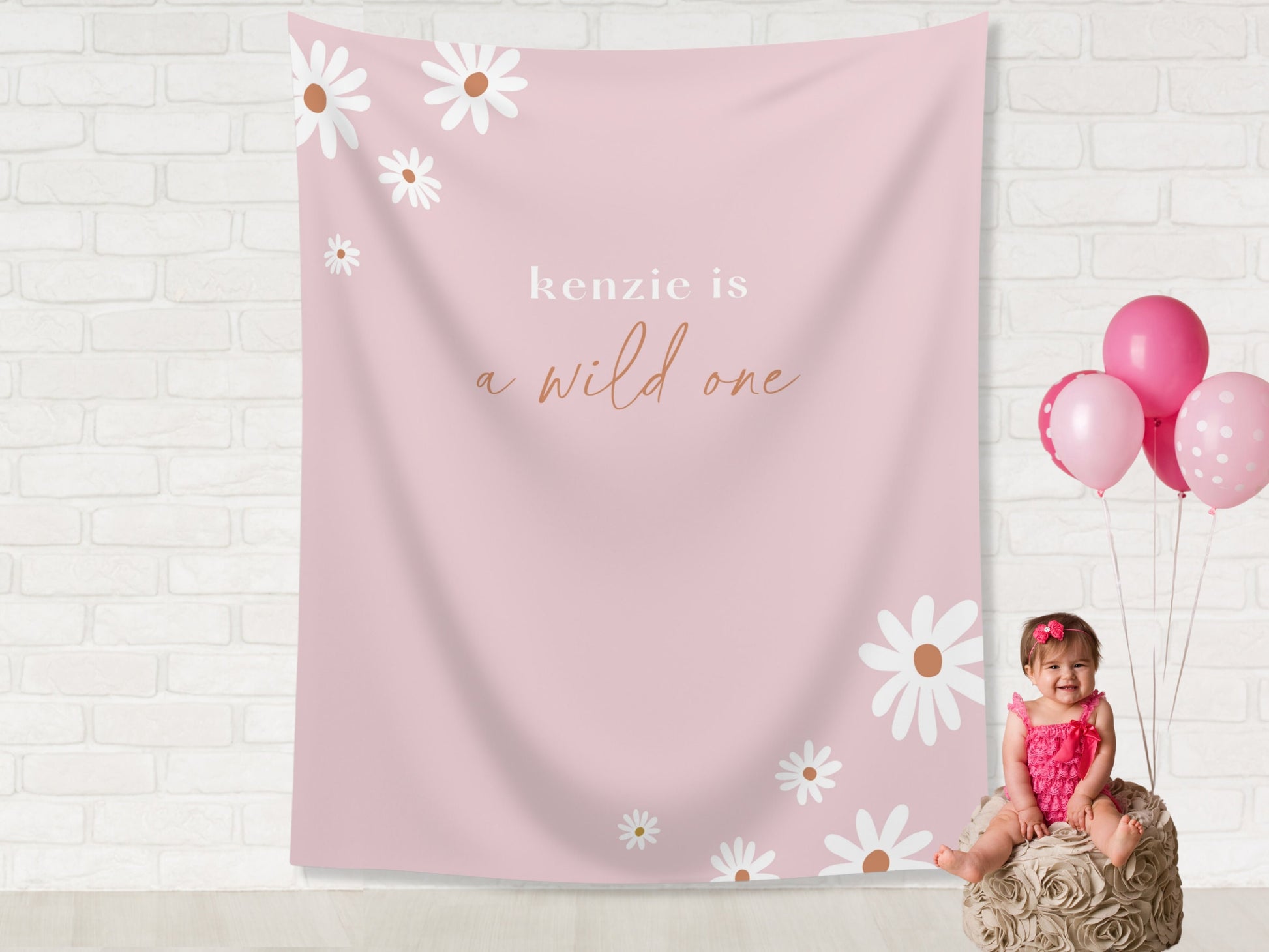 Retro Daisy Corner Banner