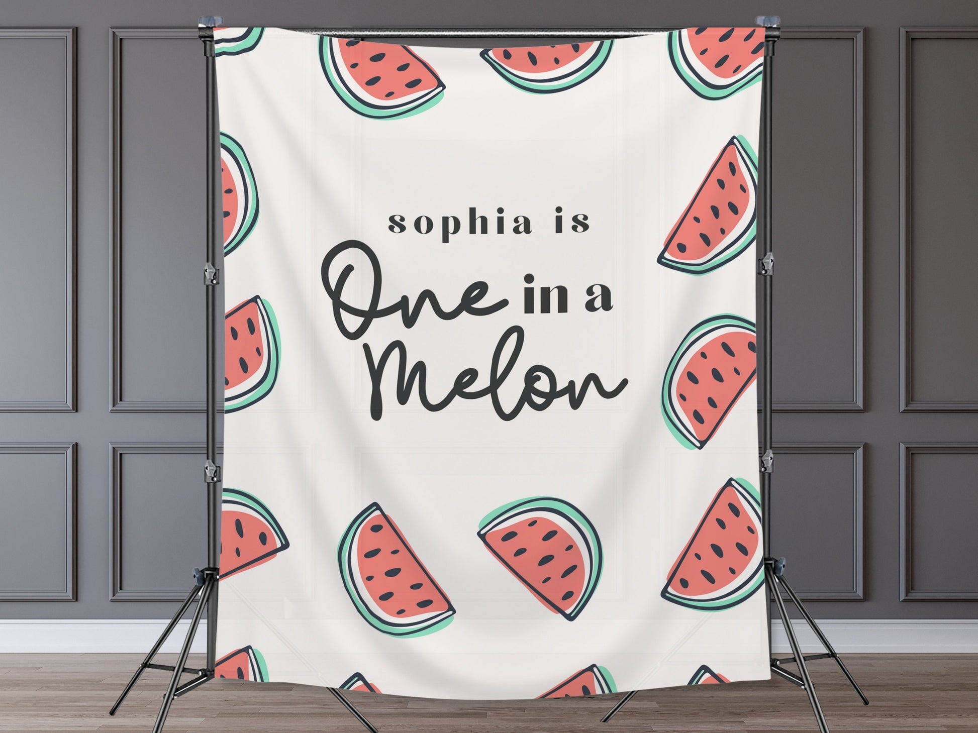 One in a Melon Birthday Banner