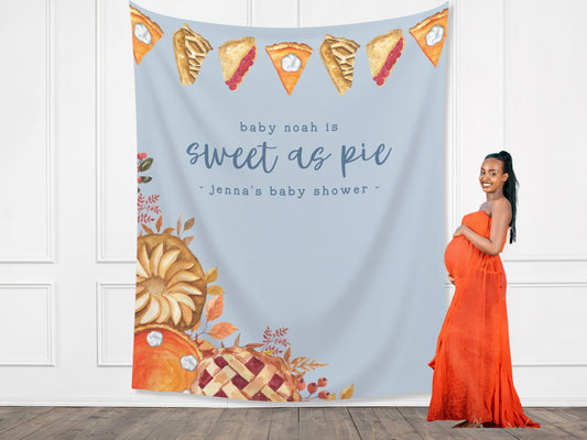 Sweet as Pie Banner Fall Party - November Thanksgiving Birthday Party - Baby Shower Décor - Custom Backdrop - Bridal Shower - Engagement Part - Pumpkin Pie