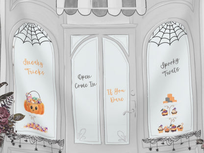 Spooky Vibes Bakery Kids Birthday Party - Trick or Treat -  Cupcakes - Boo-kery - October Halloween Baby Shower Décor - Custom Backdrop