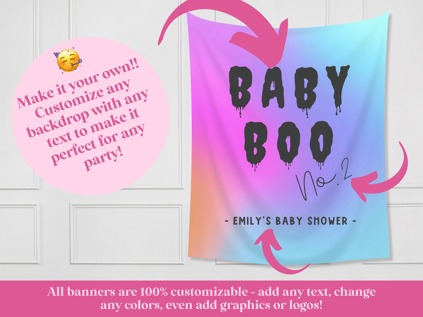 Baby Boo No. 2 Halloween Banner