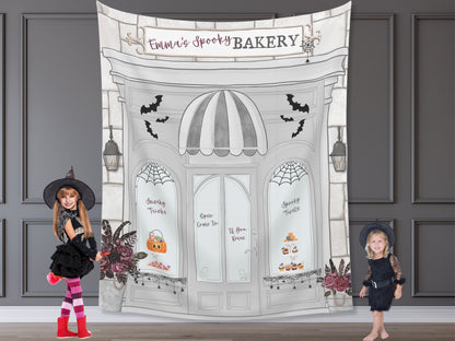 Spooky Vibes Bakery Kids Birthday Party - Trick or Treat -  Cupcakes - Boo-kery - October Halloween Baby Shower Décor - Custom Backdrop