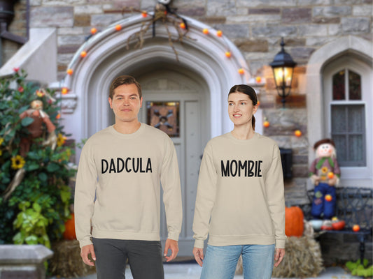 Mombie & Dadcula Easy Halloween Costume Sweatshirt