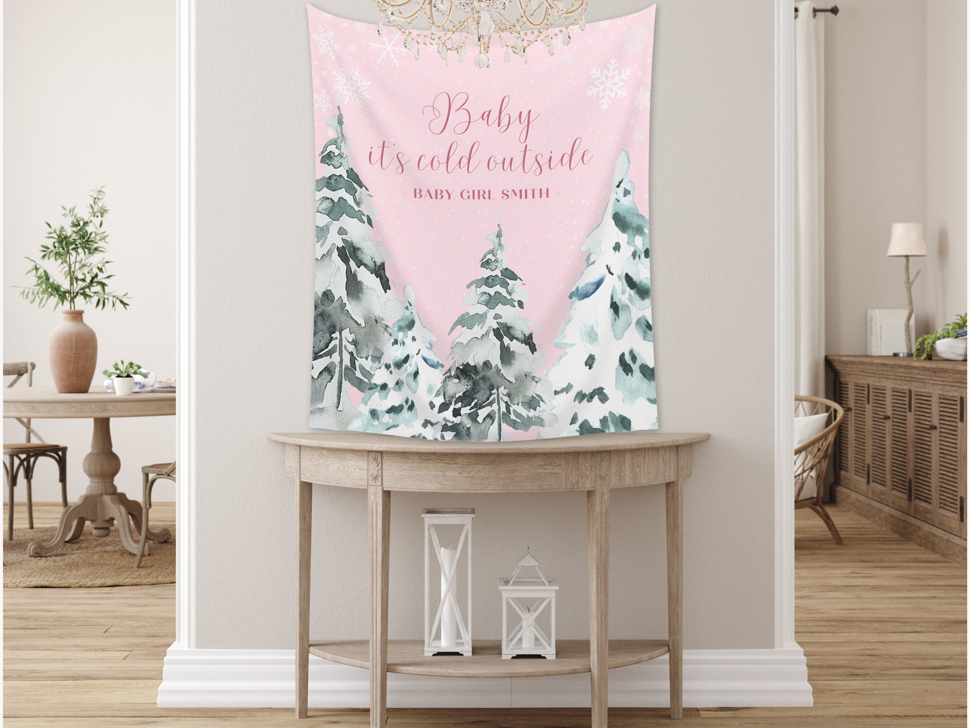 Baby It's Cold Outside Custom Baby Shower Banner