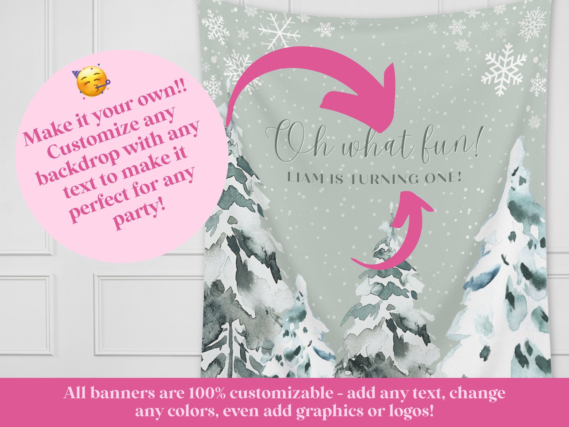 Baby It's Cold Outside Custom Baby Shower Banner