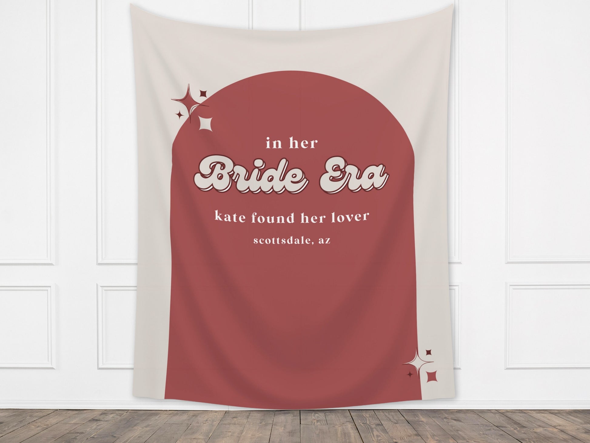 Bride Era Custom Banner | She Found Her Lover Bachelorette Party Décor | Bride Gift | Personalized Bridal Shower Backdrop | Bride's Version