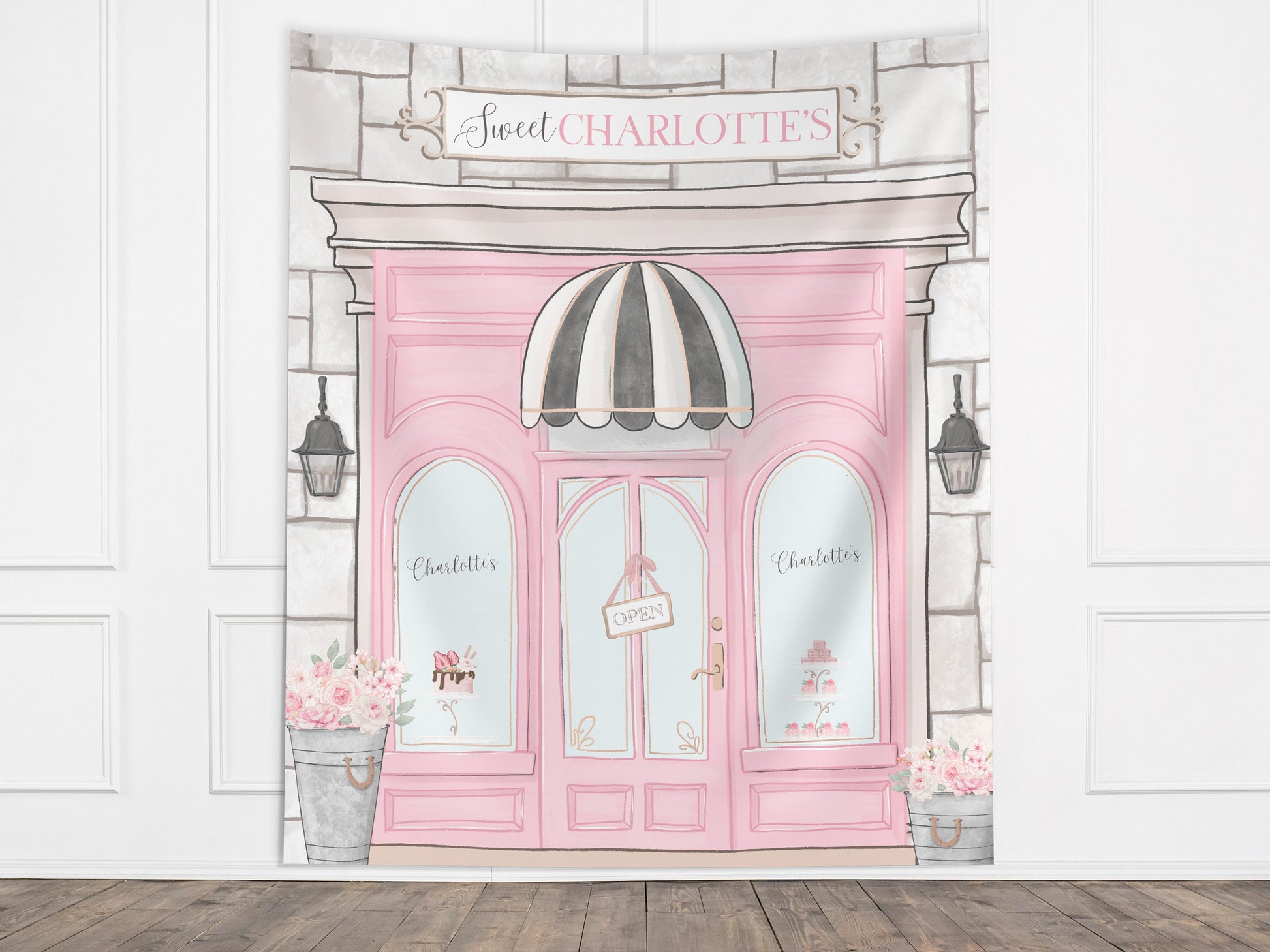 Patisserie Storefront Paris Bakery Birthday Banner