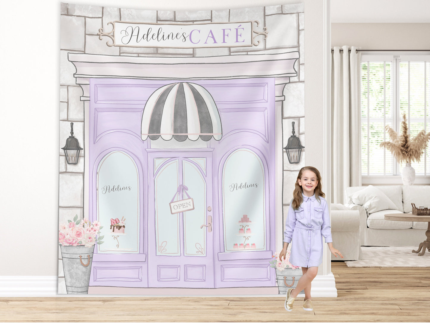 Patisserie Storefront Paris Bakery Birthday Banner