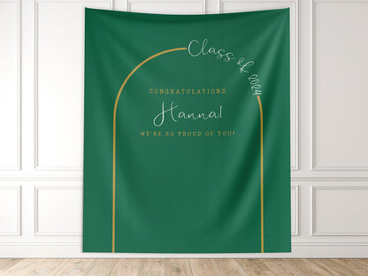 Class of 2025 Arch Custom Graduation Party Backdrop, Personalized School Colors Banner, High School Graduation, College Grad Gift