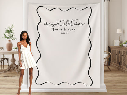 Bridal Shower Custom Banner, Bridal Brunch Décor, Last Name Bride Gift, Bride Groom Shower, Engagement Party, Welcome Sign, Brunch & Bubbly