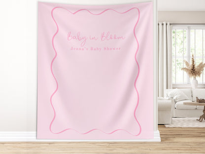 Baby Shower Custom Banner, Girl Baby Shower, Boy Shower, Pink Baby Shower, Blue Baby Shower, Baby in Bloom, It's a Boy, Oh Baby, Baby Name