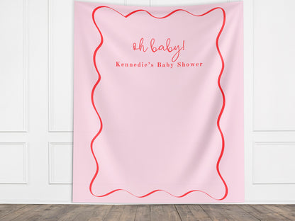 Baby Shower Custom Banner, Girl Baby Shower, Boy Shower, Pink Baby Shower, Blue Baby Shower, Baby in Bloom, It's a Boy, Oh Baby, Baby Name