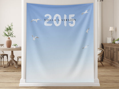 Sky Cover Custom Version Banner, 1989 Birthday Party Décor, 21st Birthday, 30th Birthday, Girl Birthday, Taylor Fan Gift, Swiftie Gift