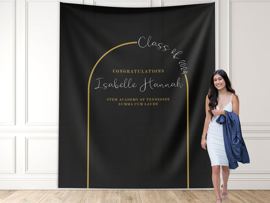 Class of 2025 Arch Custom Graduation Party Backdrop, Personalized School Colors Banner, High School Graduation, College Grad Gift