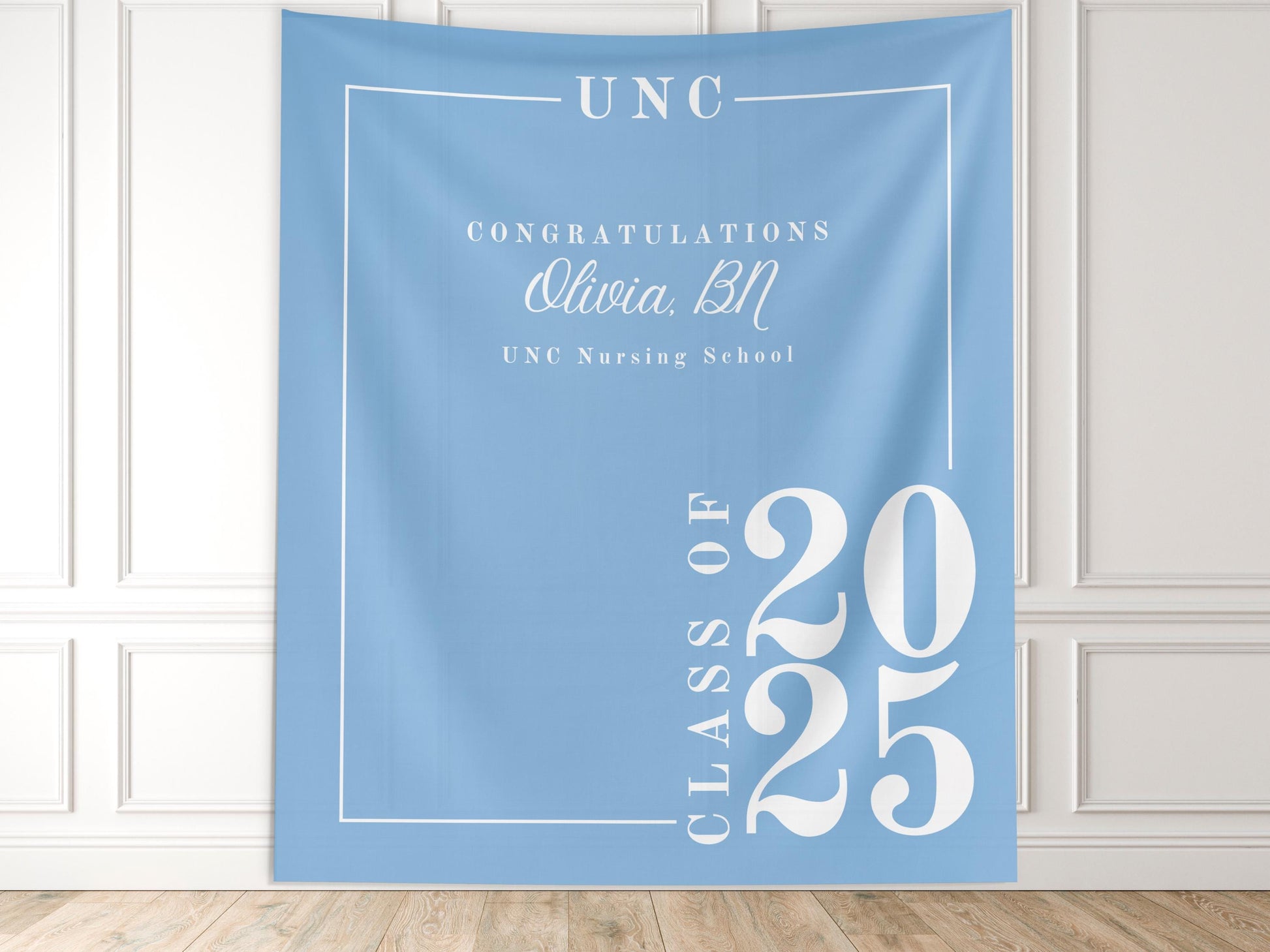 Class of 2025 Custom Graduation Party Backdrop | Personalized Congrats Grad School Colors Banner | High School Graduation | College Grad