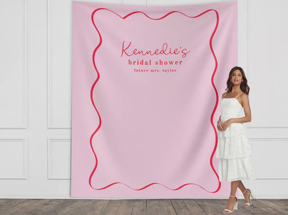 Bridal Shower Custom Banner, Bridal Brunch Décor, Last Name Bride Gift, Bride Groom Shower, Engagement Party, Welcome Sign, Brunch & Bubbly