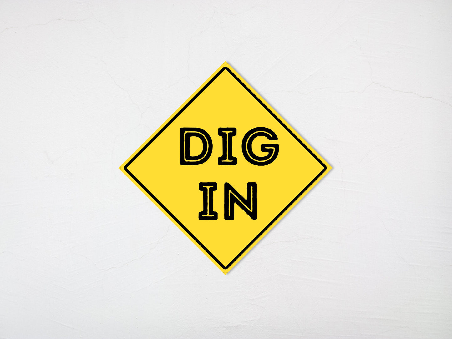 Construction Party Dig In Board Sign | Construction Theme Décor Sign