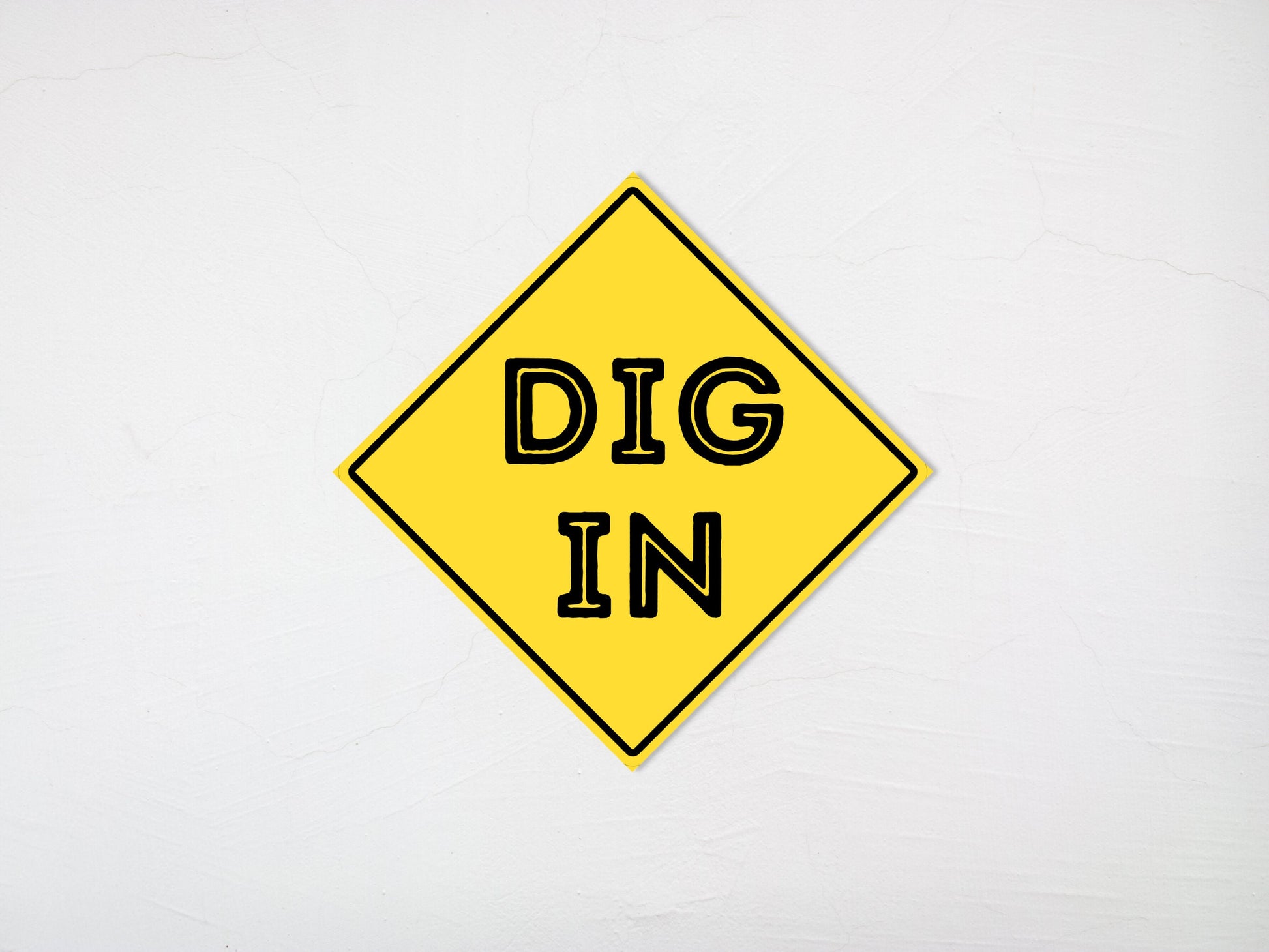 Construction Party Dig In Board Sign | Construction Theme Décor Sign