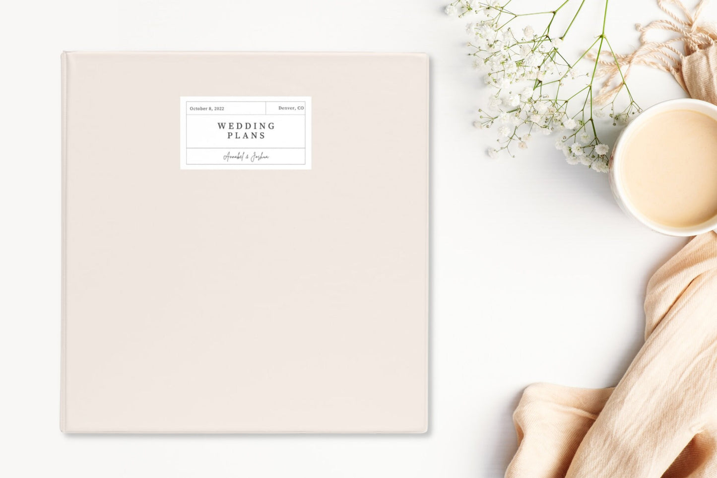 Magnolia Custom Wedding Planning Binder | Personalized Wedding Binder for the Bride