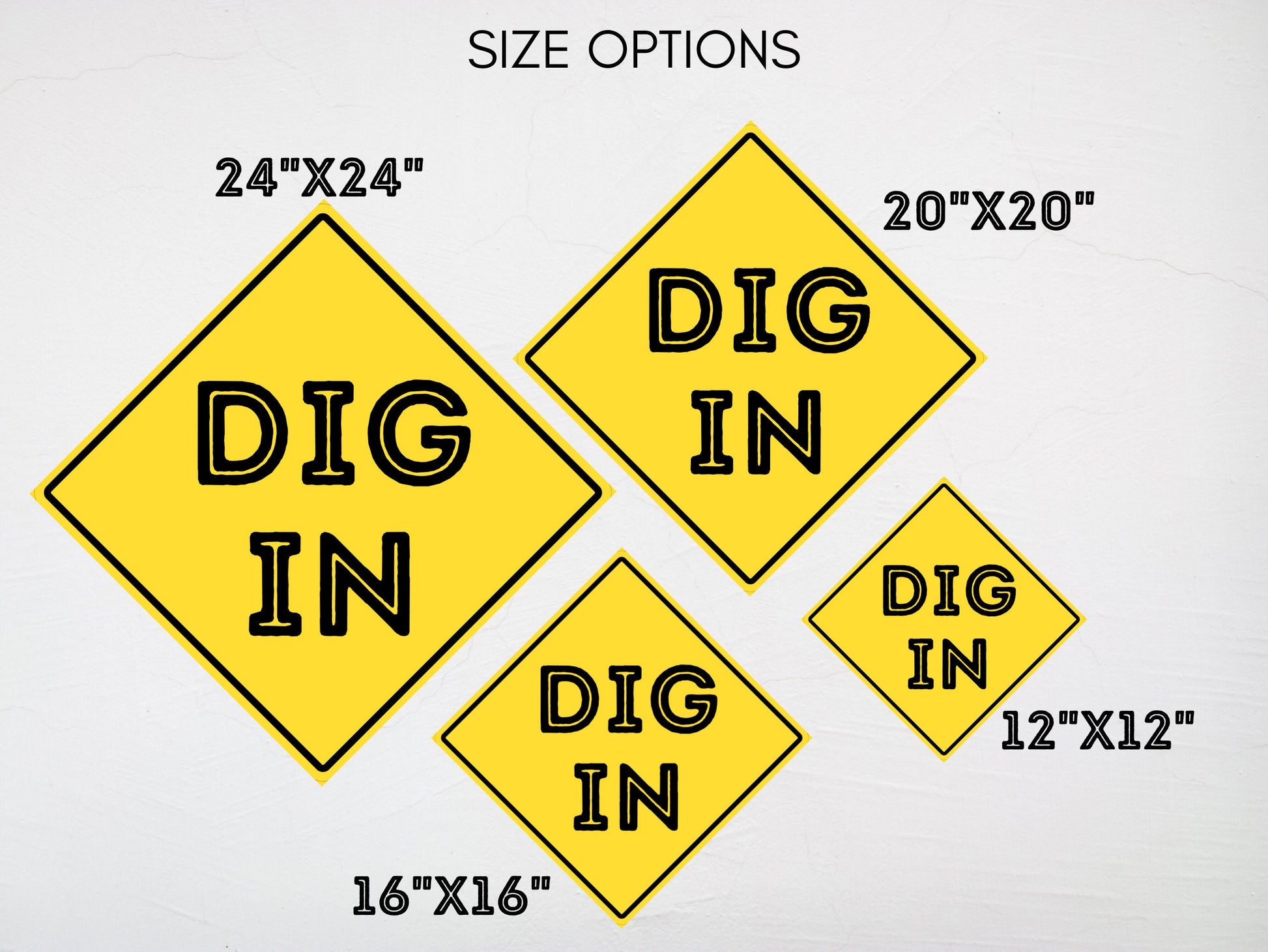 Construction Party Dig In Board Sign | Construction Theme Décor Sign