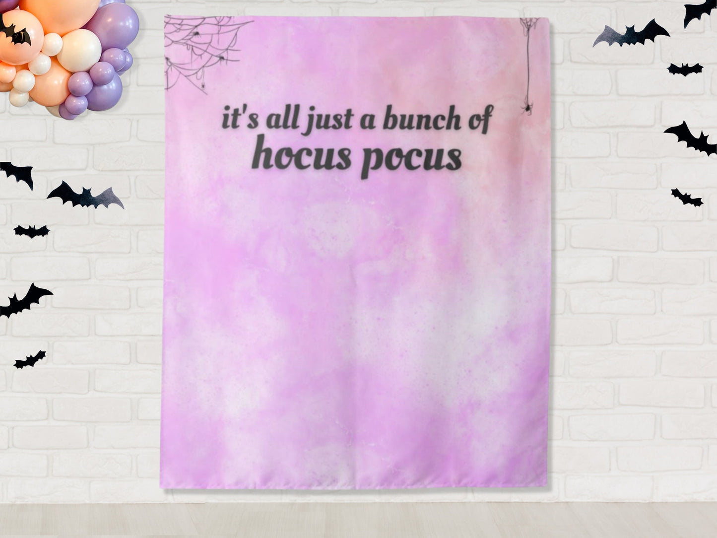 It's All Hocus Pocus Pastel Watercolor Halloween Party Backdrop | It's all a Bunch of Hocus Pocus Photo Booth