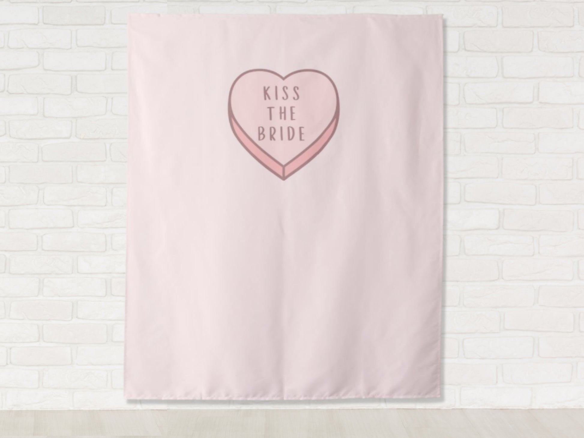 Custom Conversation Heart Birthday Backdrop | Personalized Valentine's Day Party or Shower Photo Booth