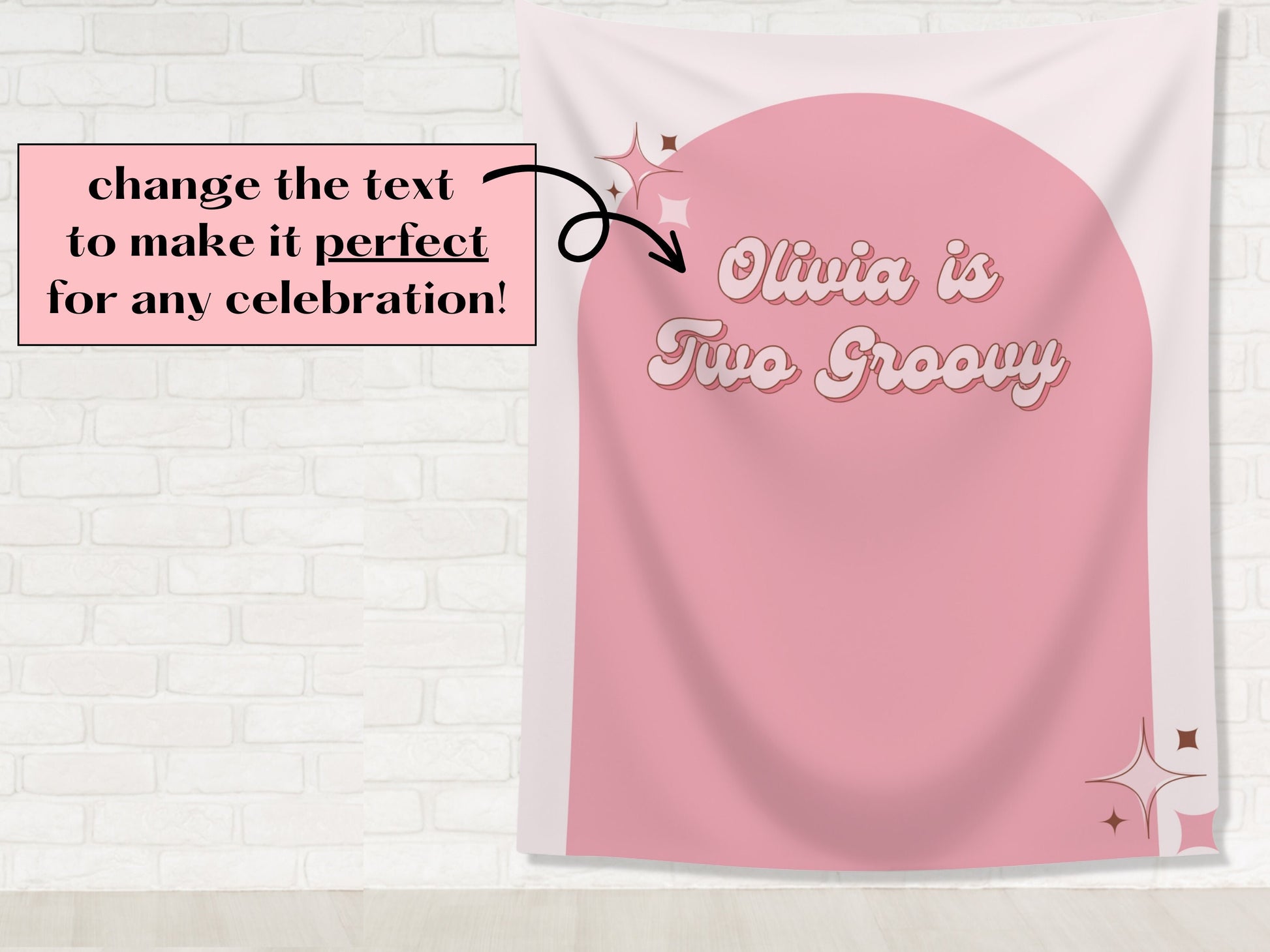 Retro Arch Bachelorette Weekend Custom Text Backdrop | Bachelorette Party Personalized Banner