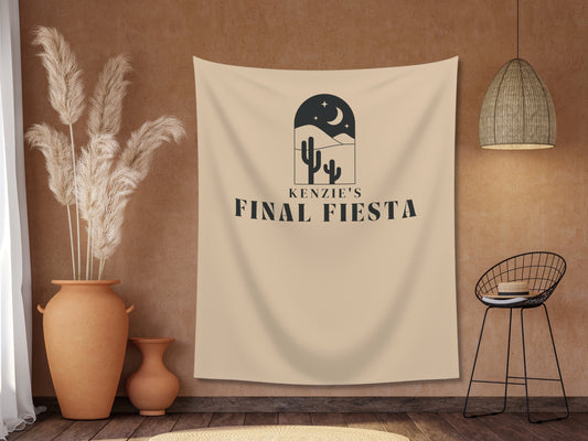 Final Fiesta Bachelorette Custom Backdrop | Bachelorette Weekend Personalized Banner