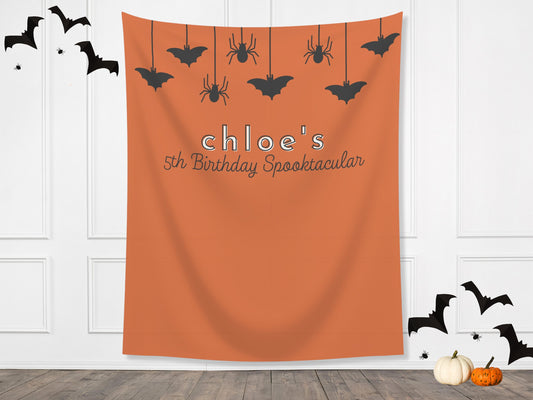 Completely Customizable Halloween Spooktacular Party Banner | Baby Shower, Birthday or Halloween Party Backdrop | Little Boo | Spooky One